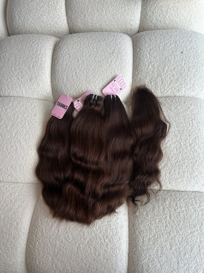 2X6 HD Film  Lace Closure Brown (On Hand)