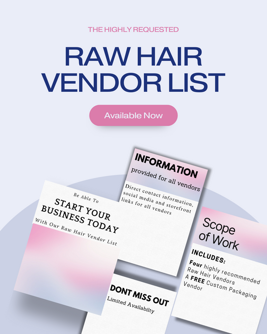 Raw Hair Vendor List (4 Vendors)