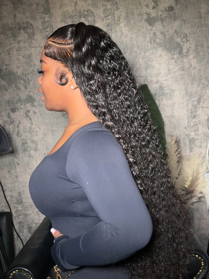 200% Density 13*4 HD Film Lace Frontal Long Wigs